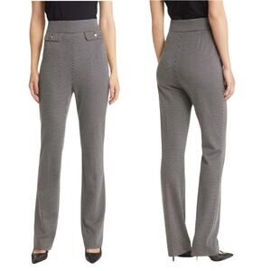 Hugo Boss Tubeka Geo Print High Waist Knit Pants Sky Captain Fantasy Womens 2